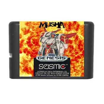 MUSHA 16 bitų MD Žaidimo Kortelės Sega Mega Drive Genesis