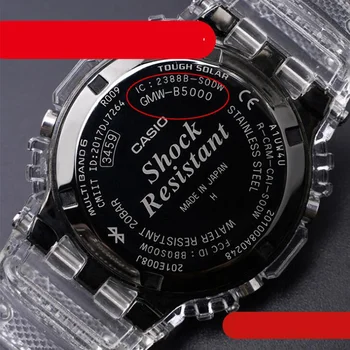 Mados Gumos Anti-rudenį Diržu, Casio G-SHOCK GMW-B5000 GMWB5000 Pakeitimo Sprots Silikoninis Vandeniui Watchband Riešo Dirželis