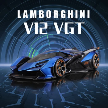 Maisto 1:18 Blue Naujas Lamborghini V12 VIZIJA GRAN TURISMO modeliavimas lydinio automobilio modelį Rinkti dovanas žaislas berniukas Žaislai