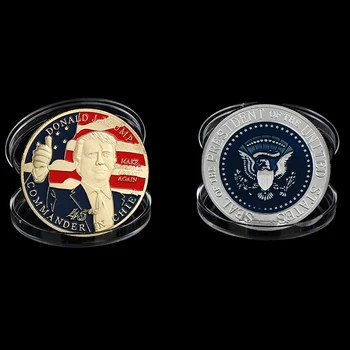 Metalo Amerikos 45 Pirmininkas Donald Trump Proginių Monetų Kolekcija