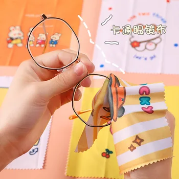 Mielas animacinių filmų akinius medžiaga mobiliojo telefono ekrane nešiojamuosius įtaisus mikropluošto akinių valymo servetėlės
