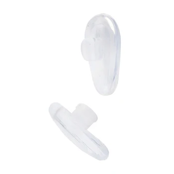 Minkštas, elipsės formos silicio nosies pagalvėlę akiniai (skaidrūs, 5 poros)