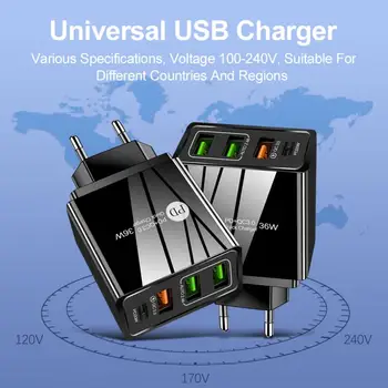 Mobiliųjų Telefonų Kroviklį Greito Įkrovimo PD20W Plius QC3.0 USB Plus 2.4 Dual USB tinkamu išėjimui Namų Kelionių Biuras Kelionės Telefonų Dizainas