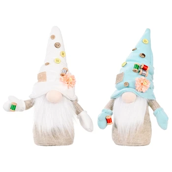 Motinos Diena Gnome Mygtuką Gėlių Tomte švedijos Nisse Skandinavijos Elf Nykštukas Troba Virtuvės Dekoro Pakopų Lentyna Dėklas M6CE