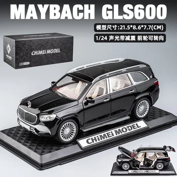 Naujas 1/24 Mercedes-Benz Maybach Gls600 Lydinio Modelio Automobilių Vaikų Žaislas Automobilis Dovana, Papuošalai Modeliavimas SUV Automobilio Modelį Berniukai Kolekcija
