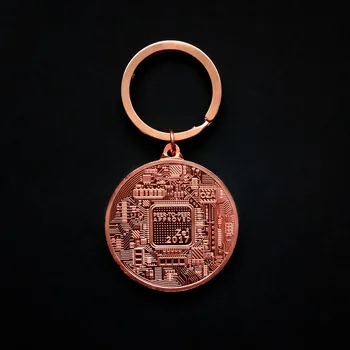 Naujas Tiek Progines Monetas, Kūrybinės Amatų Bitcoin Virtualių Valiutų Vires Į Numeris Metalo Keychain Suvenyras, Dovana