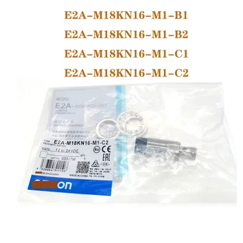 Naujas aukštos kokybės E2A-M18KN16-M1-B1 B2 E2A-M18KN16-M1-C1 C2 cilindrinis sriegis artumo jungiklis vietoje