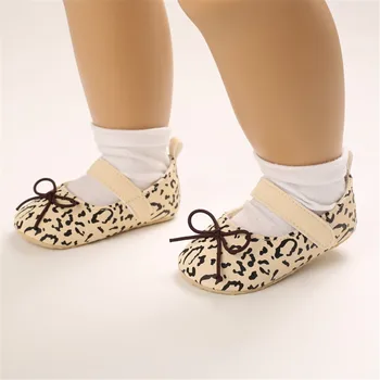 Naujas naujagimį berniuką batus, Leopardo Atsitiktinis minkšto dugno neslidus Princess Bateliai baby merginos Kūdikiams, vaikiška avalynė