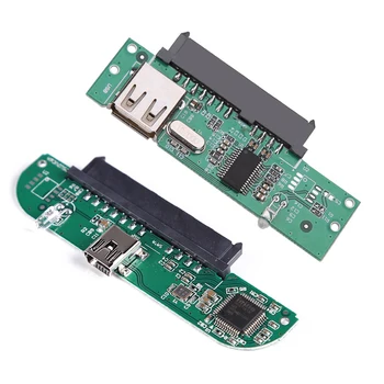 Nauji 2.5 colių USB 2.0 PRIE SATA 7 + 15 Pin Kietojo Disko Adapteris Keitiklis skirtas 2.5