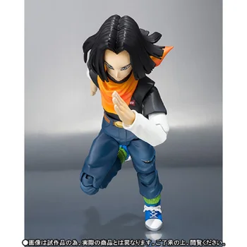 Originalus Bandai S. H. Figuarts Dragon Ball Cj Android 17 Veiksmų Kolekcijos Modelis Žaislas Anime Žaislai Vaikams