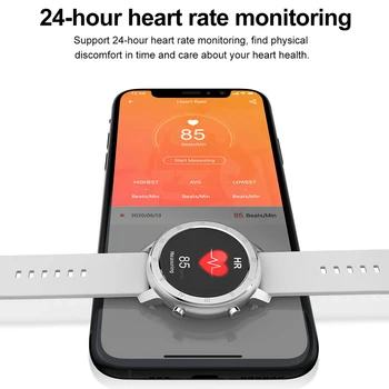 Pilnas Touch Smart Watch Moterų IP68 Vandeniui Apyrankę EKG Širdies ritmo Monitorius Miego Stebėjimo Sporto Smartwatch moterims