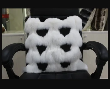 Prabanga Fox Fur Pagalvę, Biuro Kėdė, Pagalvės, Originali Kailio Pagalvėlė Tikro Kailio Pagalvę Padengti Kailiai Pagalvės Kailių Namai Decrator