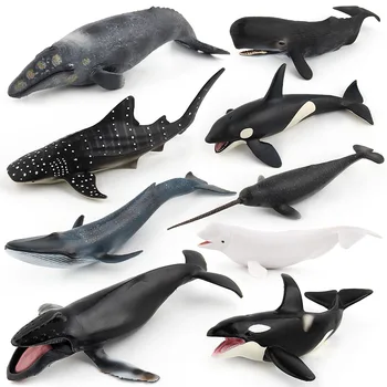 Sea Life Gyvūnų, Žuvų, Banginių, Ryklių Modelis Veiksmų Skaičiai Vandenyno Akvariumas Miniatiūriniai Švietimo Vaikas Žaislai