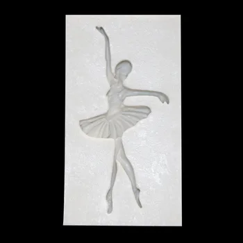 Skysto silikono formos baleto mergaitės