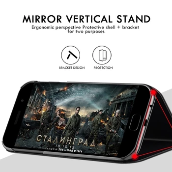 Smart Veidrodis, Flip Case For Xiaomi Poco X3 Pro F3 M3 Mi 11 10T Lite Redmi K40 9A 9C 10 Pastaba Pro Max 10S 9S 9 8 8T Odos Padengti