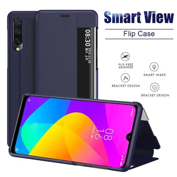 Smart View Flip Case For Samsung Galaxy S10 S20 S8 S9 Plus Pastaba 8 9 10 Pro S10e S7 Krašto A10 A30 A50 S A6 A7 A9 2018 Odinis Dėklas