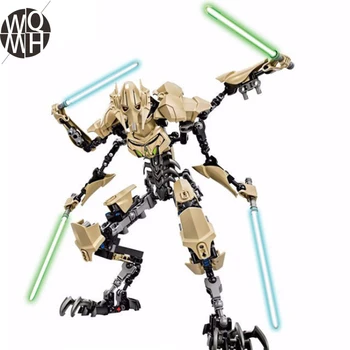 Star serijos Karų Mūšis Droid Bendrojo Sunkus Su Lightsabers Modelis Buildable figūrėlių, Žaislai Vaikams