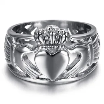 Tuščiaviduriai Karūna Širdies Airijos Meilės Simbolis Cladda Pora Vestuvių Žiedas