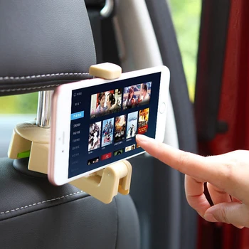 Universalus Automobilio galinės Sėdynės Pagalvėlės Turėtojas Tablet Kalno Stovi Mobilus Telefonai Mobilieji galinės Sėdynės Vaikas Įrašą Stovėti Kalno