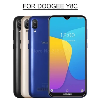 Už Doogee Y8C Stiklas, Grūdintas Stiklas 9H 2.5 D Premium Screen Protector Kino Padengti Doogee Y8c Išmanųjį telefoną 6.1 Android 9.0