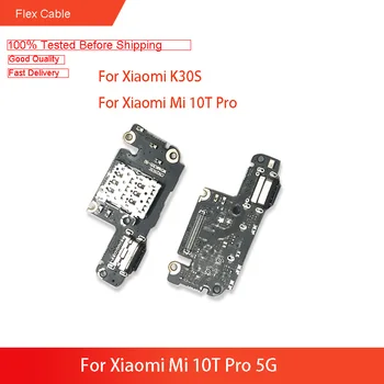Už Xiaomi Mi 10T Pro 5G USB Įkroviklis Doko Jungtis Krovimo Flex Kabelis Remontas, Atsarginės Dalys Bandymo QC Už Xiaomi Redmi K30S