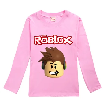 Vaikams Filmukai ROBLOXing Berniukai O-kaklo T-shirt Modelis Rudenį Outwear Vaikų Megztiniai Vaikams Drabužių mergaitė Berniukas Medvilnės Puloveriai