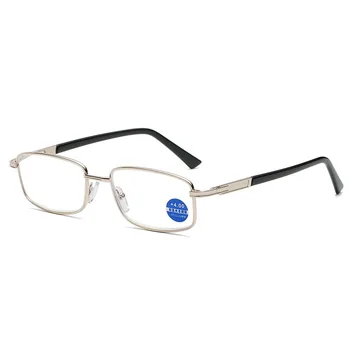 Verslo Vyrų Kovos su Mėlyna Šviesa Presbyopia Metalo viso Kadro Dervos Lakštai Aukso Rėmo Presbyopia 9015