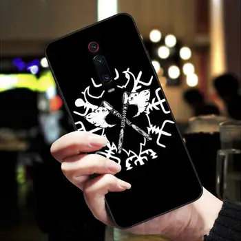 Viking Vegvisir Odin Šiaurės Telefoną Atveju Xiaomi Redmi 10 Pastaba 7 8 9 9s Pro Poco X3 NFC Coque Silikono Padengti