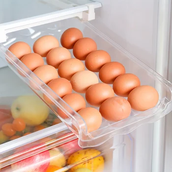 Virtuvės Saugojimo Dėžutė Kiaušinių Laikiklį Šaldytuvas Skaidrus Kiaušinių Laikymo Konteineris Dėžutė Dėklas Maisto Produktų Laikymo Virtuvės Organizatorius Bakas