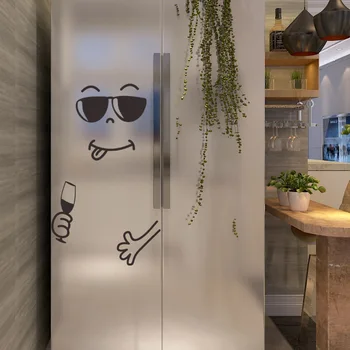 Šaldytuvas lipdukas juokingi mažų lipdukų šaldytuvas kabineto durų lipdukas asmeninį kūrybinės virtuvės sienų lipdukai