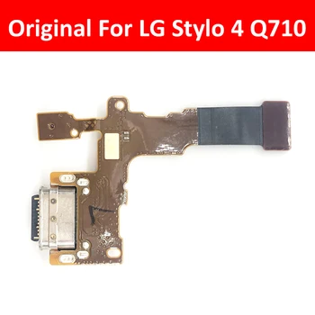 10vnt/Daug, USB Įkrovimo lizdas Valdybos Flex Kabelio Jungtis Dalys LG Stylo 4 Q710 Q710MS Q710CS L713DL Mikrofonas Modulis