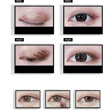 12Pcs/Set Professional žymėjimo įrankis Blizgučiai Mirguliavimas Eyeshadow Stick Akių šešėliai Rašikliu, Pieštuku Moterų Kosmetikos Akių Makiažo Priemonės