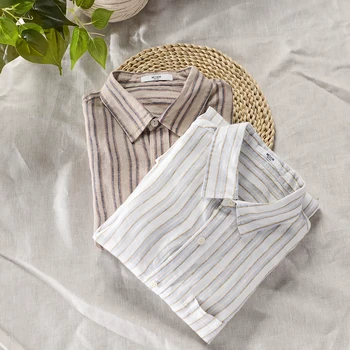 2020 Naują atvykimo vasaros ir pavasario skalbiniai, marškiniai vyrams, prekės atsitiktinis kavos stripe marškinėliai vyrams mados ilgomis rankovėmis shirt mens