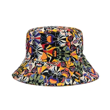 2021 Boho Dryžuotas Pavasario Vasaros Kibirą, Skrybėlės Moterims Vyrai Dizaineris Saulės Bžūp Medvilnės Hip-Hop Žvejo Panamos Skrybėlė Moteris
