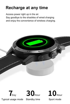 2021 NAUJAS SANLEPUS Belaidžio Įkrovimo Smart Žiūrėti IP68 Vandeniui Smartwatch vyriški Laikrodžiai Sporto Apyrankės, Skirta 
