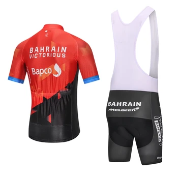 2021 Vyrų Dviračių Džersis Kostiumas Bahreinas Ropa Ciclismo Komanda Trumpą Sleev Premium Dviračių Šortai, Marškinėliai Dviračių Maillot Drabužiai Kelnės