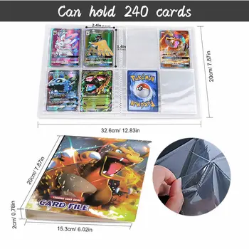 240pcs TAKARA TOMY Pokemon Kortas Albumą Knyga 