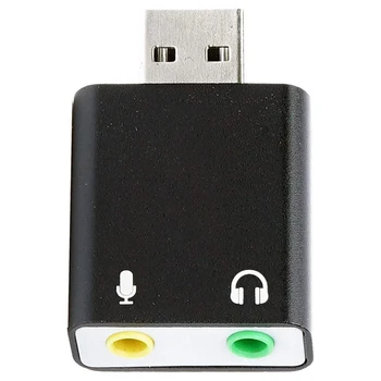 3.5 mm TRS Mikrofonas, USB 2.0 Stereo, o Išorinių Garso Kortelių Adapteris, skirtas PC ir Mac USB Įvesties 3,5 mm TRS Ausinių