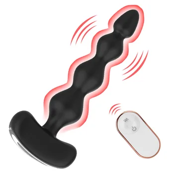 9 Greičio Analinis Granulės Vibratorius Butt Plug Vyrų Prostatos Massager Sekso Žaislas, skirtas Suaugusiųjų Klitorio Stimuliatorius Moterų Masturbacija