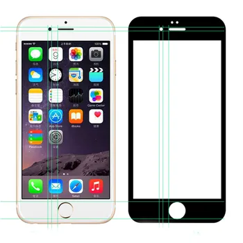 9D Visiškai Padengti Grūdinto Stiklo iPhone 7 8 6 6S Plius Saugos Ekrano Apsauginė dėl 