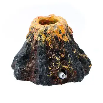 Akvariumas Vulkanas Forma Ir Oro Burbulas Akmens Deguonies Siurblys Žuvų Bakas Ornamentu
