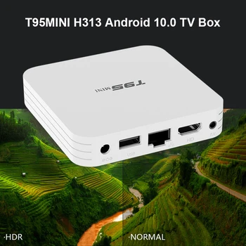 Android 10.0 TV Box T95 Mini Quad Core, 2 GB 16GB STB 2.4 G, HD WiFi, Set Top Box, Smart Priedai