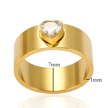Asmeninį Širdies Formos Cirkonis Akmuo Sužadėtuvių Žiedas Meilės Žiedas Moterims Vestuvinis Žiedas Papuošalai Dovana