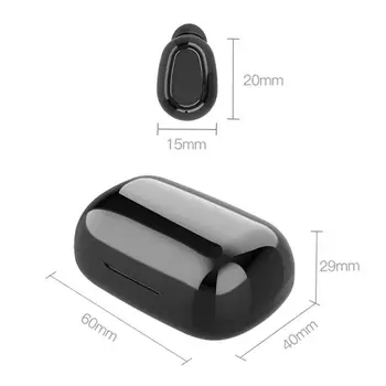 Bluetooth 5.0 Vario Žiedas 8mmEarphone Belaidžio LED Ekranas L21 Pro TWS Stereo Sporto Vandeniui Ausinių laisvų Rankų įranga