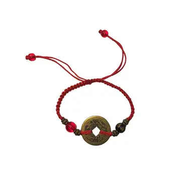 Budizmas Šešis Žodžius, Senovės Monetų Kabala Raudonos String Apyrankės Pasisekė Apsauga