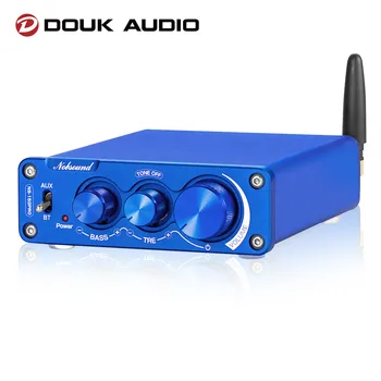 Douk Garso HiFi 2.0 Kanalo TPA3116 Skaitmeninis Stiprintuvas Mini Bluetooth 5.0 Imtuvas Garso Amp APTX-HD 200W Namų Garso