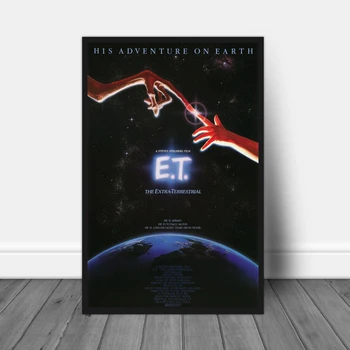 E. T. Papildomų Sausumos Klasikinis Filmas Apima plakatus Sienų Dažymas Dekoratyvinis Drobės Nuotraukos Spausdinimas (be Rėmelio)