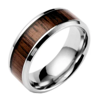 Europos ir Amerikos populiarus vestuvių žiedai, inkrustacijos tiko titano plieno žiedai, pagaminti iš nerūdijančio plieno, papuošalų gamyba