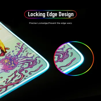 GXZ LED Big Game RGB Pelės Mygtukai Nešiojamojo Kompiuterio Stalas Padas Guminis Žaidėjus Greitis Versija Krašto Valdymo Žaidėjas Pelės Mygtukai Girl Anime