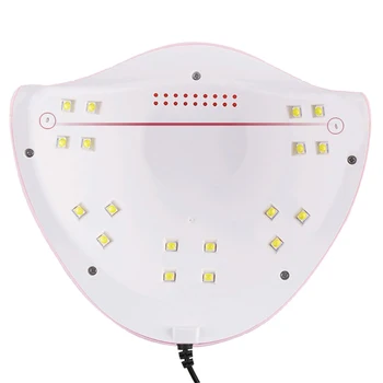 Gelis Nagų Lempa LED Džiovintuvas Gydant Šviesos USB UV lenkijos su LCD Skaitmeninis Ekranas Nagų Dailės Priemonės, Manikiūro Nagu kojų nagų (54W)